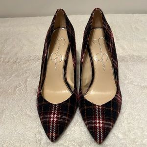 Jessica Simpson Haneh Plaid Pumps, Size 8
